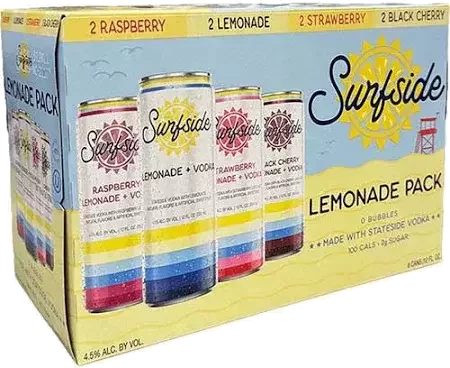 SURFSIDE LEMONADE VODKA VARIETY 8 PACK 12 OZ CANS