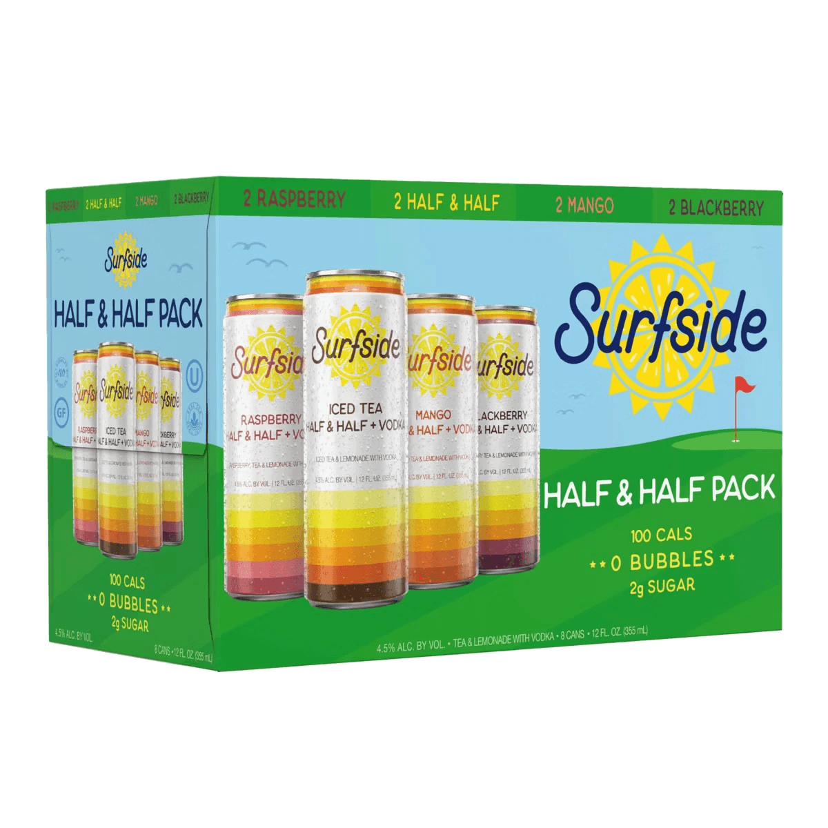 SURFSIDE HALF & HALF VARIETY 8 PACK  12 OZ CANS