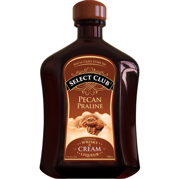 SELECT CLUB PECAN PRALINE WHISKEY AND CREAM LIQUEUR 750 ML