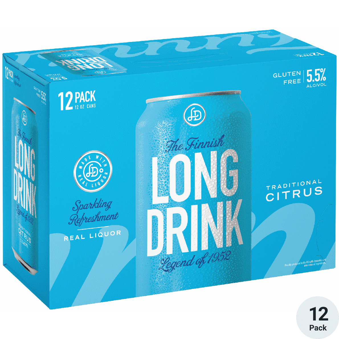 THE FINNISH LONG DRINK TRADICIONAL CITRUS 12 OZ 12 PACK