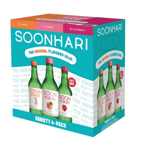SOONHARI SOJU VARIETY 6 PACK 375 ML