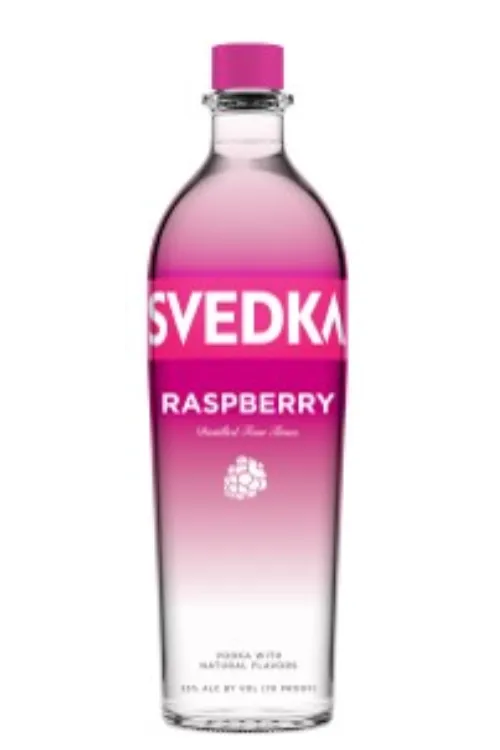 SVEDKA VODKA  RASPBERRY FLAVORED 750 ML