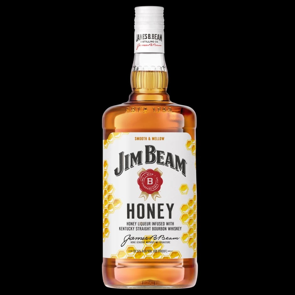 JIM BEAM HONEY LIQUEUR IINFUSED WITH BOURBON WHISKEY 1.75 L