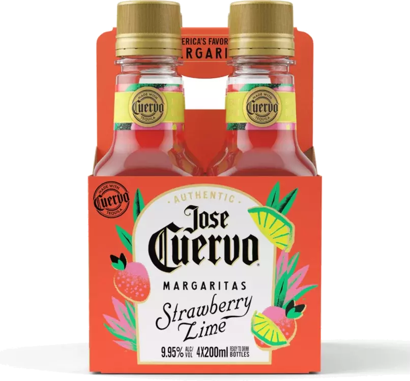 JOSE CUERVO AUTHENTIC MARGARITA STRAWBERRY LIME 200 ML