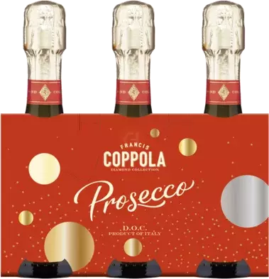 COPPOLA DIAMOND PROSECCO 3PACK 187 ML