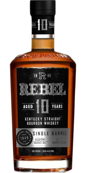 REBEL AGED 10 YEARS SINGLE BARREL BOURBON 750 ML