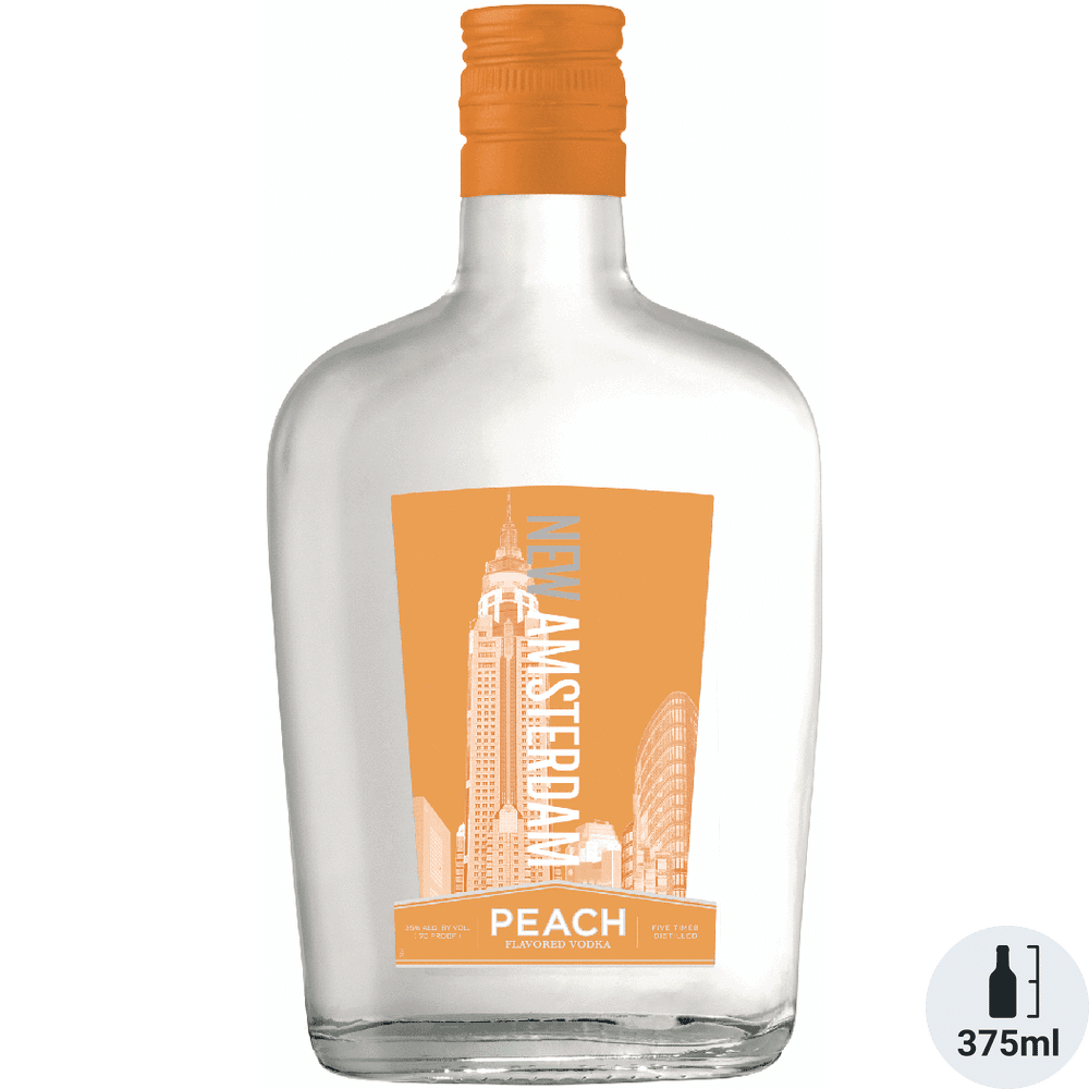 NEW AMSTERDAM VODKA PEACH 375 ML