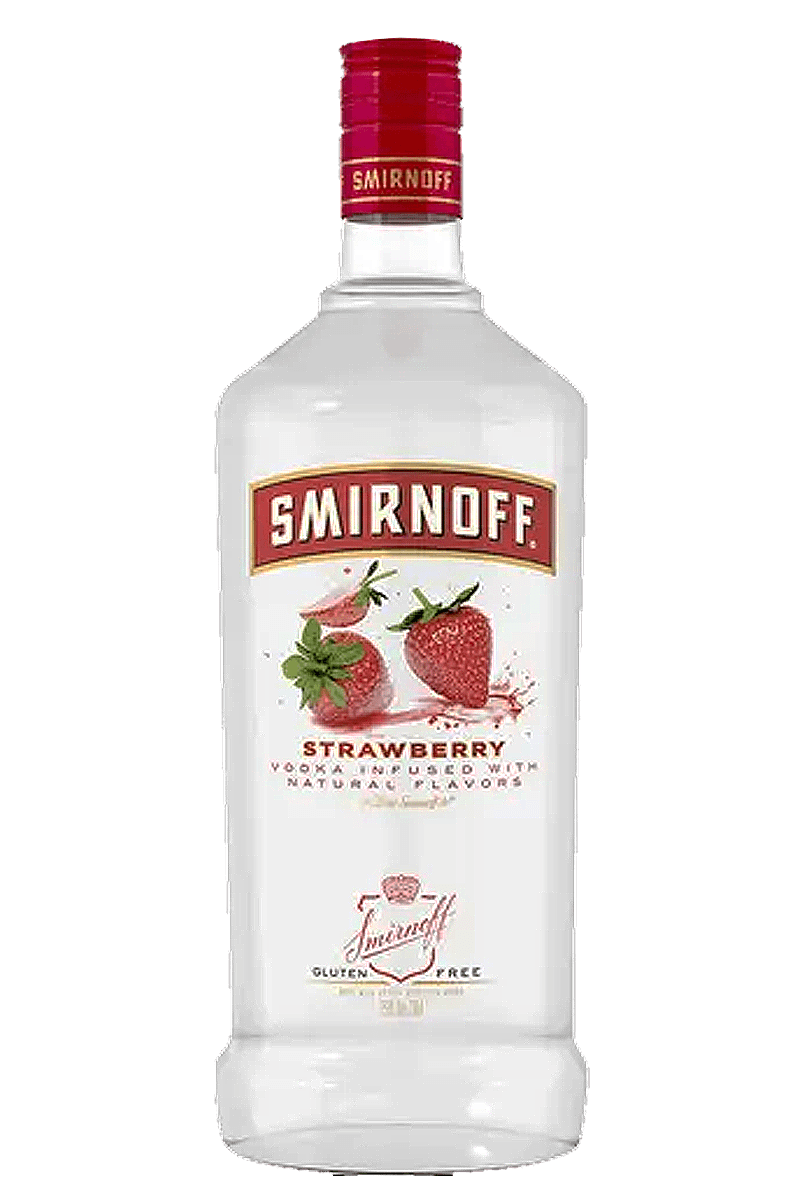 SMIRNOFF STRAWBERRY FLAVORED VODKA 1.75 L
