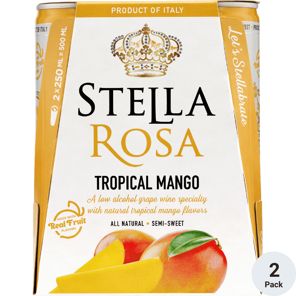 STELLA ROSA TROPICAL MANGO CANS 2 PACK  250 ML