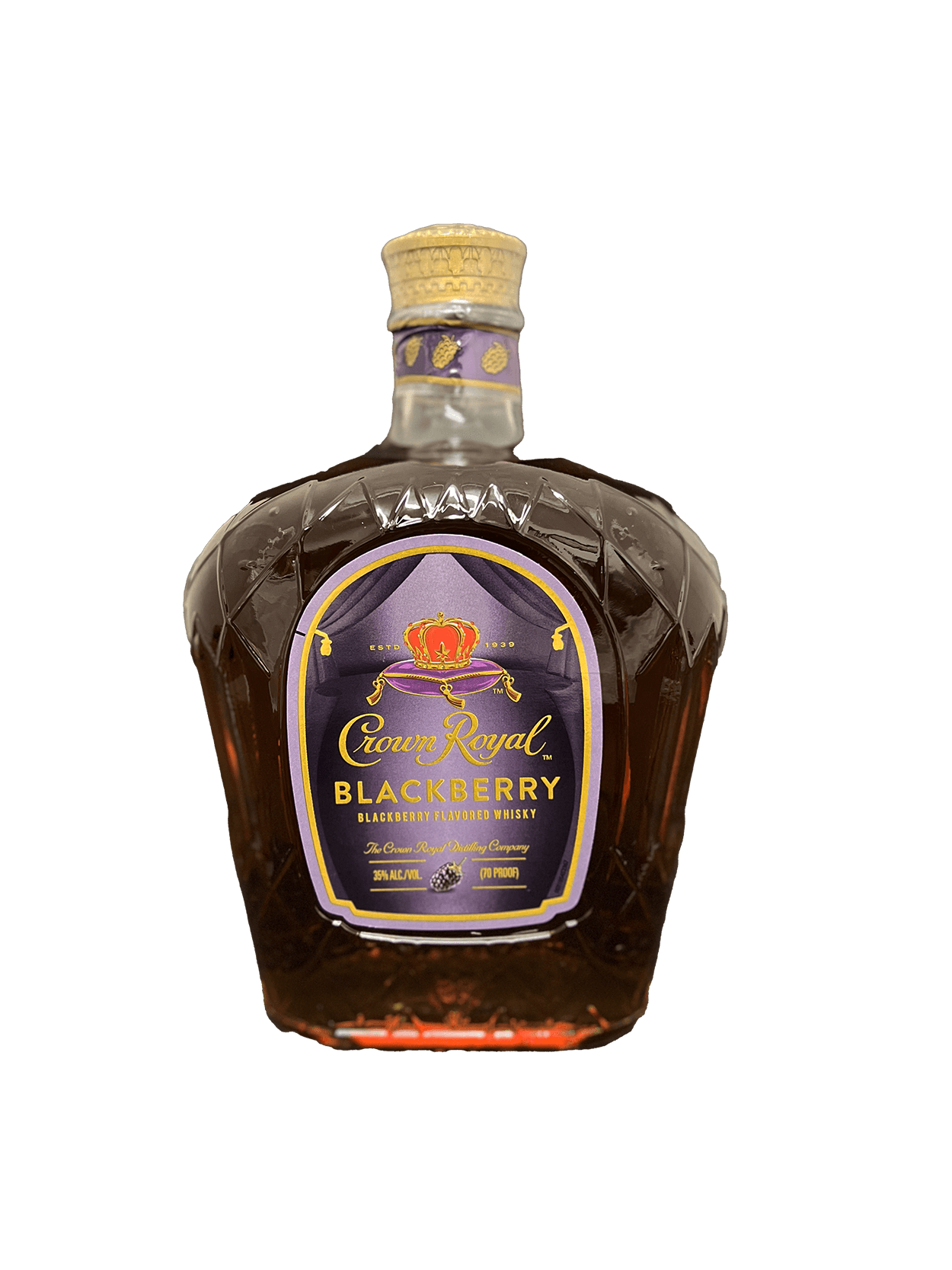 CROWN ROYALCANADIAN WHISKY BLACKBERRY FLAVORED  375 ML
